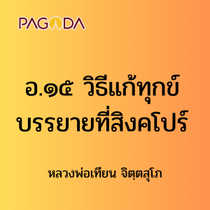 อ.๑๕ วิธีแก้ทุกข์ บรรยายที่สิงคโปร์ รูปภาพ 1