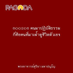 600206 คนมาปฏิบัติธรรม ก็คือคนที่มาเฝ้าดูชีวิตตัวเอง รูปภาพ 1