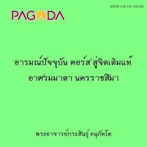 25680302_0530_อารมณ์ปัจจุบัน คอร์ส สู่จิตเดิมแท้ อาศรมมาตา น ... รูปภาพ 1