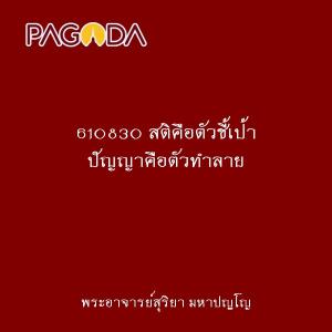 610830 สติคือตัวชี้เป้า ปัญญาคือตัวทำลาย รูปภาพ 1