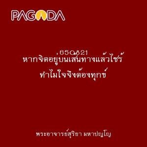 650821 หากจิตอยู่บนเส้นทางแล้วไซร้ ทำไมใจจึงต้องทุกข์ รูปภาพ 1