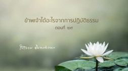 ข้าพเจ้าได้อะไรจากการปฏิบัติธรรม (ตอนที่ ๒๙) รูปภาพ 1