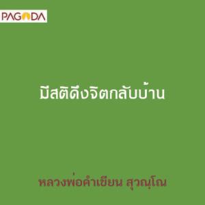 มีสติดึงจิตกลับบ้าน รูปภาพ 1